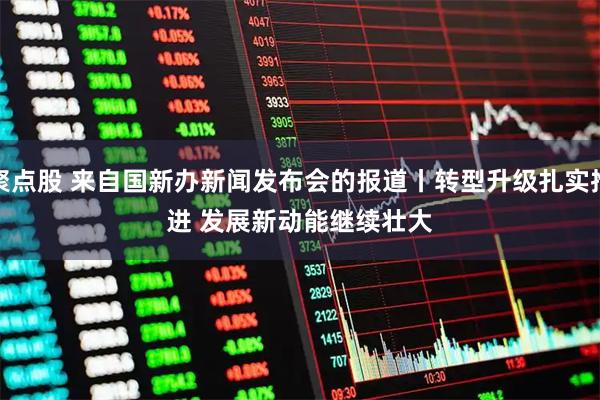 聚点股 来自国新办新闻发布会的报道丨转型升级扎实推进 发展新动能继续壮大